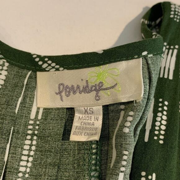 Porridge Dress Womens XS Extra Small Green Vanya Slit V Neck Maxi Anthropologie - Picture 11 of 14